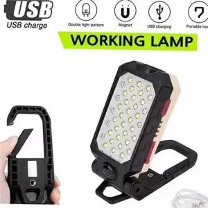 다용도 led 충전식 랜턴 핸디형 휴대용 후레쉬 작업등 고휘도 손전...
