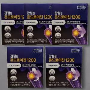 주영엔에스 관절엔 콘드로이친 1200 60정 5개