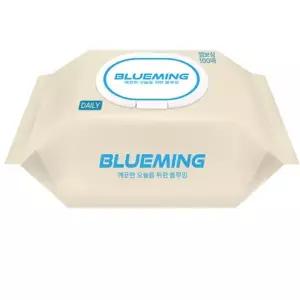 피톤치드 캡형 엠보싱 블루밍 정제수 물티슈 잣나무씨추출 도톰한 100매 깨끗한