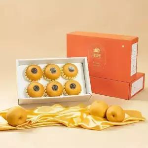 [과일꾼/지정일발송] 나주배 선물세트 특품1호 5kg 5-8과 (+보자기동봉)