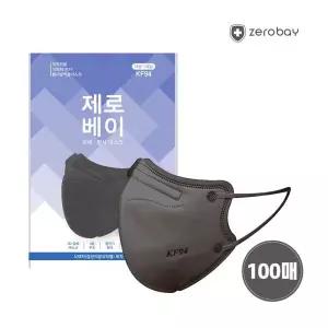 KF94 황사 마스크 대형 100매 (블랙)