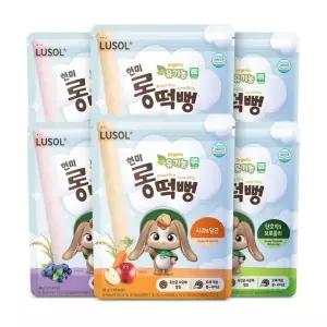 루솔 유기농 현미 롱떡뻥 3종 6봉 골고루