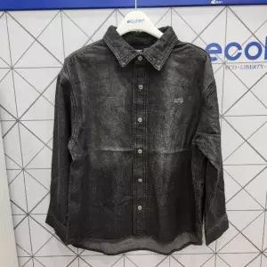 에꼴리에 TC01 루즈핏 워싱 카고 데님 셔츠  25C5331