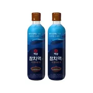 CJ 백설 참치액 진더풍부한맛 500g x2개
