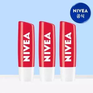 니베아 립케어 스트로베리 샤인 4.8g 3개