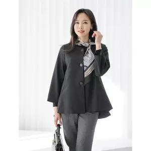 [마담4060]엄마옷 마담4060 (110size)(3color) 데일리 여성 노카라플레어자켓 -RHJK2401001-