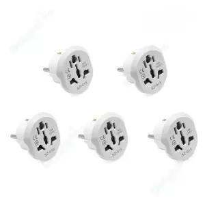 KR 플러그 어댑터 범용 CN AU UK US TO EU 4.8mm 컨버터 250V 16A 전원 전기 소켓 4.0mm 변환기 돼지 코