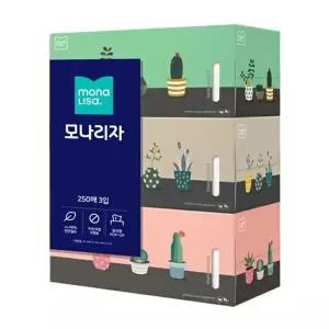 [알티피아]라이브스마트 각티슈 250매 3곽1팩 벨라지오 크리넥스미용티슈