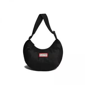HUNTER [UNISEX] 오리지날 나일론 미디 호보백 - 블랙 UBS3601KBMBLK