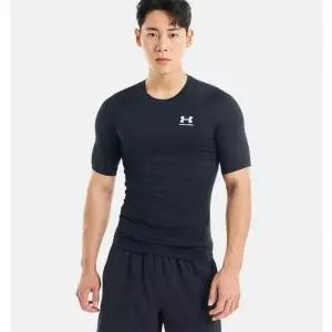 [언더아머](대전신세계)1361518-001 블랙 남성 HeatGear 히트기어 컴프레션 반팔티셔츠 레깅스핏 신...