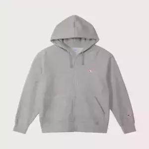 champion 베이직 C로고 레귤러핏 후드 집업 Oxford Grey