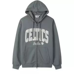[NBA][N263TJ020P]NBA 팀 레터링 아플리케 후드 집업_US