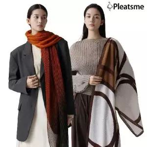 최신상 26FW 플리츠미 아트워크 플리츠 숄 2개 세트
