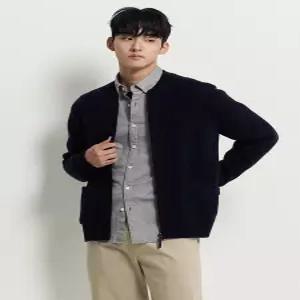 [빈폴멘]아가일 집업 카디건 네이비 (BC595AC37R)