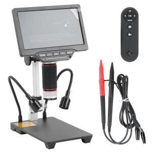 디지털 HDMI LCD 현미경 카메라 16MP 7 인치 스크린 줌 멀티미터 데이터 전자 수리용 실 표시