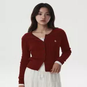 후아유 WHCKG4821F 여성 가디건 울 High Gauge Cotton Cable Cardigan 4366024