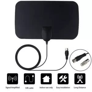 tv안테나 수신기 디지털 TV 안테나 부스터 고출력 고화질 HD 50마일 증폭 액티브 자동차 RV 여행 스마트 TV