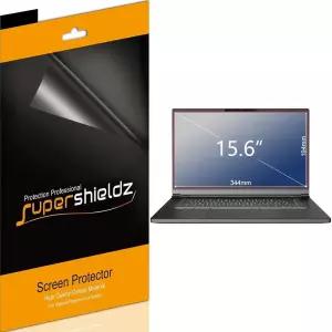 슈퍼쉴즈 3팩 16 9 화면 비율의 범용 15.6인치 노트북 보호기 344mm x 고화질 클리어 쉴드 PET 설계