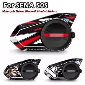 SENA 50S 50s 오토바이 헬멧 블루투스 헤드셋 장식 스티커 이어폰 헤드폰 보호 데칼 액세서리