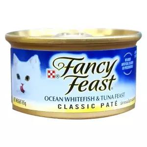 팬시피스트 화이트 라벨 참치와 흰살생선 캔 85g x 24개