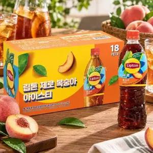 립톤제로 복숭아 500ml x 18