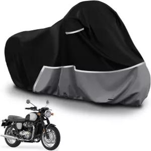 트라이엄프 보네빌 밥버/스피드마스터/T100/T120 420D 옥스포드 천 모터사이클 커버와 호환되는 방수 눈비
