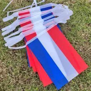 네덜란드 국기 14x21cm 폴리에스터 깃발줄 축제 파티 장식용