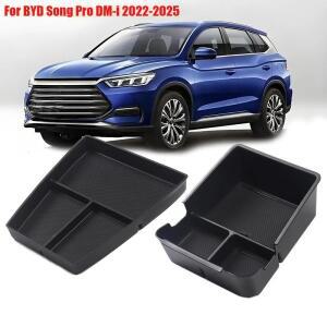 BYD 송 프로 DM-i -2025 차량 센터 콘솔 암레스트 수납함 내부 중앙 정리함 트레이 자동차 액세서리