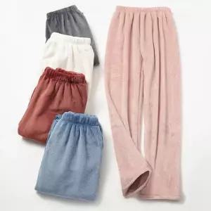 커플 수면바지 파자마 극세사 바지 겨울 잠옷 홈웨어 실내복
