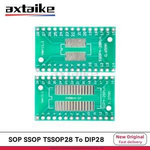 10PCS TSSOP28 전송 보드 DIP 핀 피치 IC 어댑터 플레이트 변환 0.65/1.27mm
