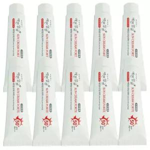 10개 웰빙헬스 썬크림 예쁜얼굴 포르테 25g
