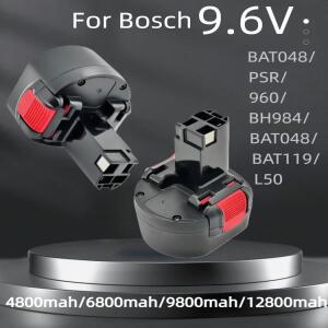 인기  제품 9.6V / 12800mAh 니켈-카드뮴 충전식 배터리 보쉬 PSR BH984 BAT048 교체용으로 적합
