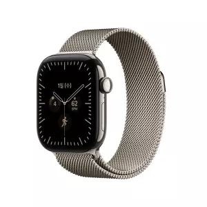 (1차 예약) 애플워치 12 셀룰러 42mm 내추럴 티타늄, 내추럴 밀레니즈 루프 MJGH4KH/A