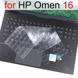 HP 오멘 맥스 16 트랜센드 슬림 16t 16z 16-u 16-ab 16-ah 16-k 16-n ae 게이밍 실리콘 보호 스킨 케이스 16.1 키보드 커버