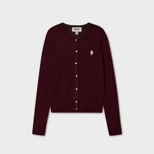 [AK분당점] [후아유] Steve High Gauge Wool Cable Cardigan / WHCKG4912F