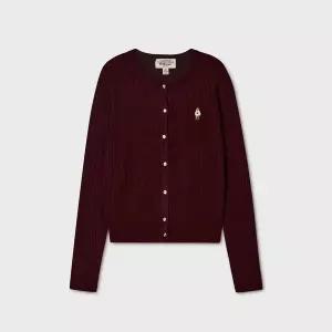 [후아유][AK분당점] [후아유] Steve High Gauge Wool Cable Cardigan / WHCKG4912F