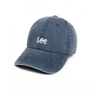 LEE 스몰 트위치 로고 피그먼트 볼캡 블루