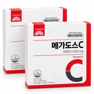 고려은단 메가도스C 비타민C 3000mg 100포, 2개