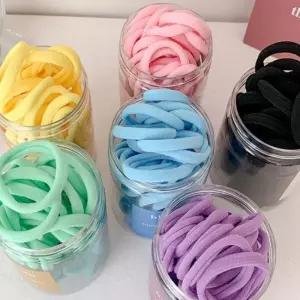 (다올)대용량 파스텔 투톤 머리끈 50개 여성용