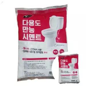 [하프클럽/알티피아]브이텍 다용도 만능 시멘트 백색 1kg 줄눈보수