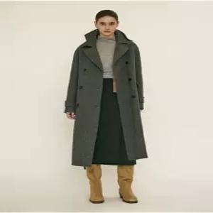 나이스클랍 오버사이즈 더블 넥워머 코트 N254MWCB46