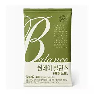 산과들에 원데이발란스그린 / 하루 한줌 견과 견과류, 20g, 100개