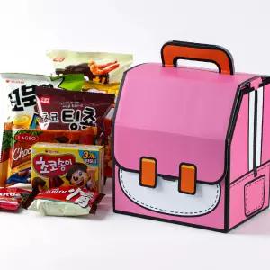 간식 가득 책가방 핑크 어린이집 생일 단체 어린이날 간식 크리스마스 답례품
