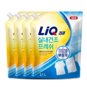 리큐 프레쉬 실내건조 일반용 2.1L 4개