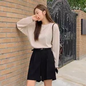 [핫핑](센텀시티점)[소장템/체형커버] 타임머신_박스핏긴팔ver 라운드 긴팔티셔츠 P000CODZ
