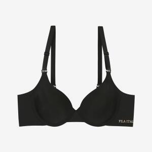 [휠라 언더웨어] 에센셜 프리미엄 프리컷 와이어 브라 (FI4BAG3656F_BLK)