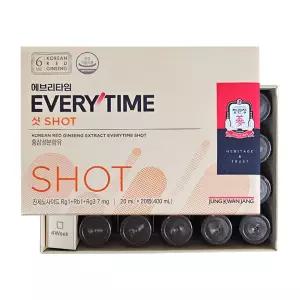 정관장 홍삼정 에브리타임 샷 20ml x 20병 1박스 액기스 진세노사이드 명절선물 H