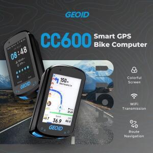 호환 GEOID CC600 컬러 스크린 자전거 컴퓨터 스마트 네비게이션 GPS 무선 속도계 WIFI ANT + 11 언어 사이