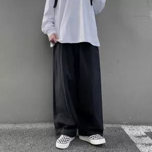 [모로엠] 남성 드롭 와이드 베이직 밴딩 팬츠 DMS-PTA-Q4193097