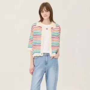 베네통 스트라이프 라인 니트 가디건 BAKC61531 RWD720 DKM349